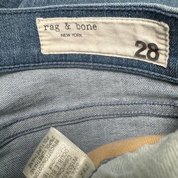 Rag & Bone Womens Jeans Double Blues High Rise Skinny Light & Med Wash Sz 28 - Picture 8 of 11